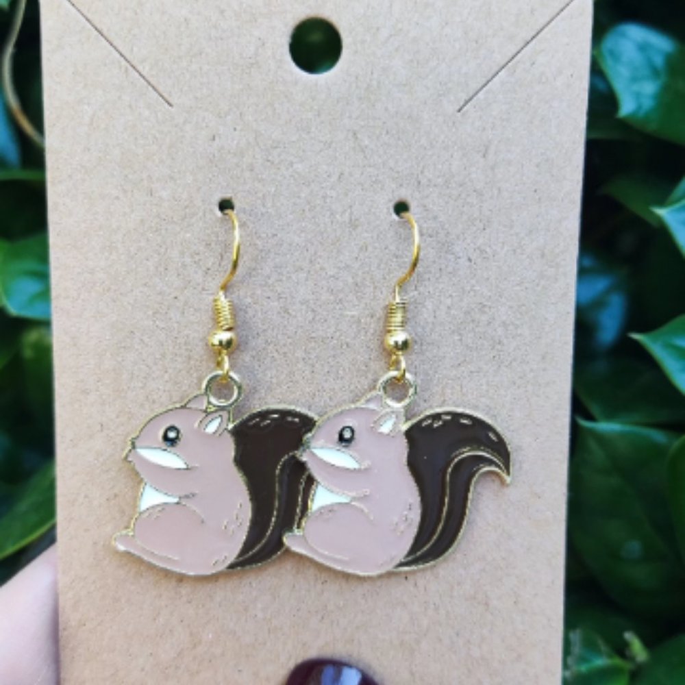 Squirrel Earrings